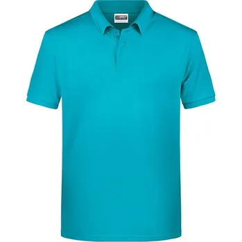 Pánské tričko James&Nicholson Pánská polokošile JN8010 Turquoise 3XL