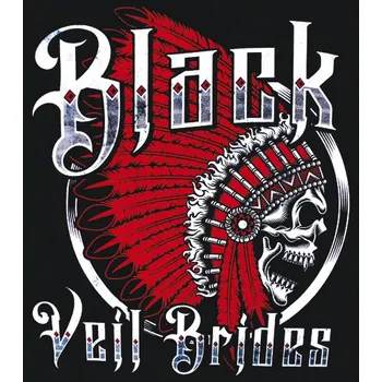 Nášivka nášivka na záda, zádovka Black Veil Brides - Indian Skull