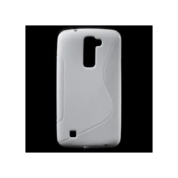 Pouzdro na mobilní telefon Silikonový obal LG K10 - bílý