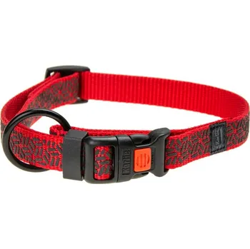 Obojek pro psa Karlie Obojek ASP Mix&Match červený motiv Grafit velikost S 30-45cm 15mm