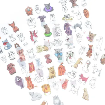 Náplň do diáře CuteArt Samolepky - Dogs & Cats, 6 archů