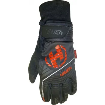 Cyklistické rukavice HAVEN Cyklistické rukavice dlouhoprsté - DEMO SEVERE - červená/černá S