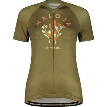 cyklistický dres MALOJA Cyklistický dres s krátkým rukávem - GANESM. 1/2 LADY - zelená L