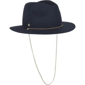 Klobouk Fléchet - Since 1859 Dámský modrý klobouk fedora se zlatým řetízkem - Fléchet Velikost: 59 cm (L)