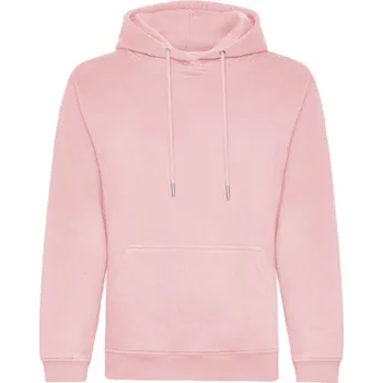 Pánská mikina Just Hoods Unisex mikina s kapucí JH201 Baby Pink M