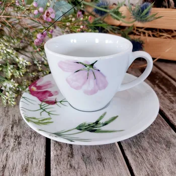 ISABELLE MEADOW Kávový šálek s podšálkem 150 ml, G. Benedikt 1882 (Porcelánový šálek na kávu 1. jakost)