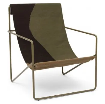 Křeslo Desert Lounge Chair dune olive