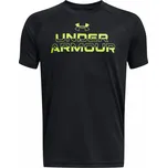 Tričko Under Armour UA Tech Split Wordmark SS-BLK 1383010 001 Under Armour: Dětské XL (160-170 cm)