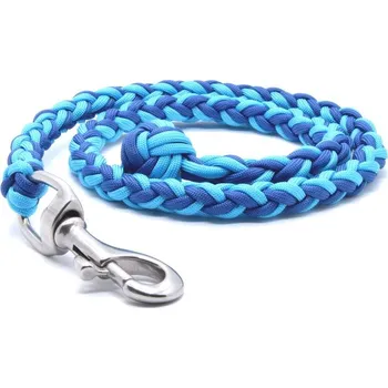 Vodítko pro psa Cordell Dog Zone | Cordell paracord vodítko výcvikové Couračka pro psy nerez - 80cm - Barva Modrá