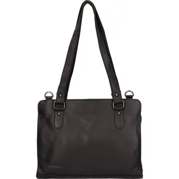 Kabelka Dámská kožená kabelka Greenwood Roxana - černá