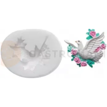 Kuchyňská sůl Silikonová forma na cukrovou hmotu ve tvaru holoubka - SLK321, 32x29 mm | SILIKOMART, SugarFlex