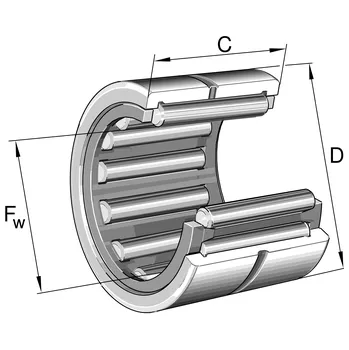 NK 35/20-F-XL INA Jehlové ložisko