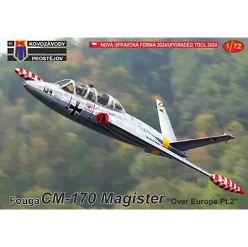 Plastikový model Kovozávody 1/72 Fouga CM-170 Magister 'Over Europe' Pt.II