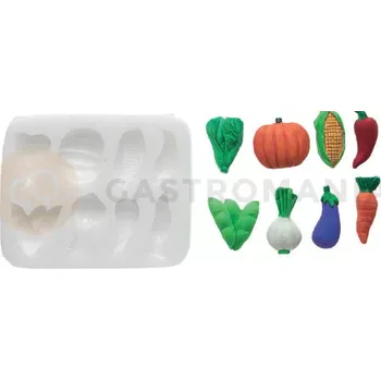 Kuchyňská sůl Silikonová forma na cukrovou hmotu ve tvaru zeleniny - SLK169, 34x11 mm | SILIKOMART, SugarFlex