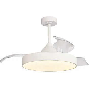 Stropní ventilátor Mantra 8752 Alaska, rozvinovací ventilátor se svítidlem a dálk. ovladačem, LED 50W 2700-5000K, bílá, průměr 50/106cm