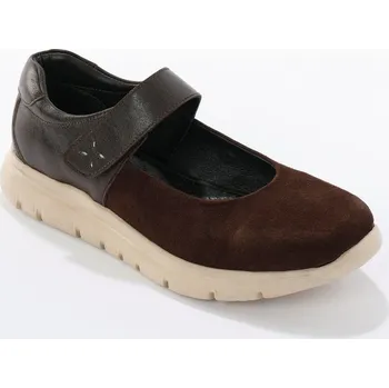 Dámské baleríny Baleríny se suchým zipem kaštanová 38