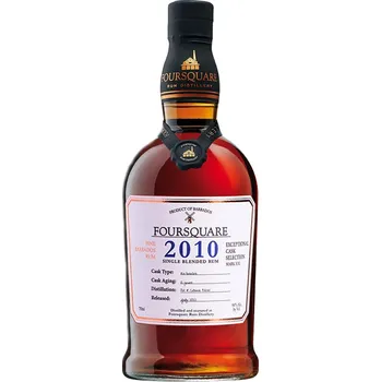 Rum Foursquare 2010 60% 0,75 l (holá láhev)