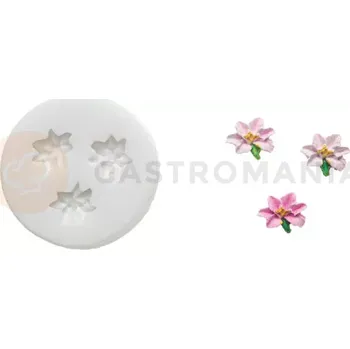 Kuchyňská sůl Silikonová forma na cukrovou hmotu ve tvaru malých květů - SLK361, 14x12 mm | SILIKOMART, SugarFlex