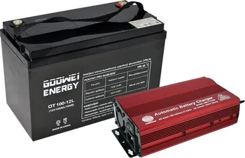 Trakční baterie Goowei Energy OT100-12L 12 V 100 Ah + nabíječka FST ABC-1210D