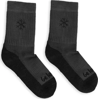 Dámské ponožky Dětské barefootové ponožky Be Lenka Kids Crew Merino Wool šedá Velikost: 23-26