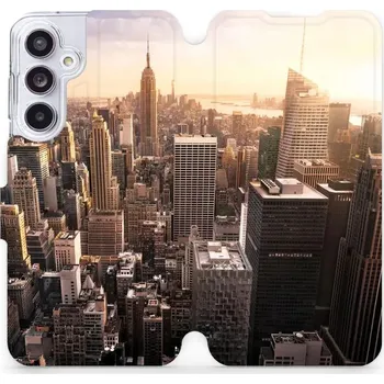Pouzdro na mobilní telefon Flipové pouzdro Mobiwear - Samsung Galaxy A55 5G - M138P New York (Knížkové flip pouzdro, obal, kryt na mobil Samsung Galaxy A55 5G - M138P New York, materiál Umělá kůže + TPU - ochrana 360°, stojánek, silikonová vanička, magnetické zavírání)