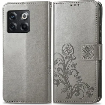 Pouzdro na tablet VSECHNONAMOBIL 51485 ART FLOWERS Peněženkový kryt OnePlus 10T 5G šedý