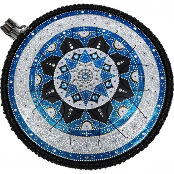 Guru drum stříbrná mandala