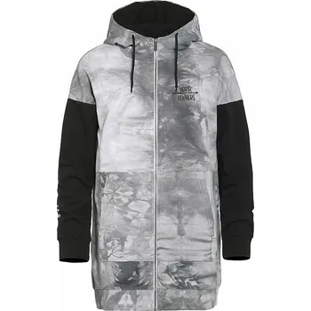 Dámská móda mikina Horsefeathers Cassie Zip - White Tie Dye XS