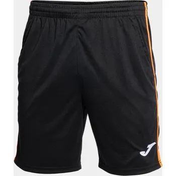 Pánské/Chlapecké sportovní šortky JOMA OPEN III BERMUDA BLACK FLUOR GREEN Velikost: L, Barva: NEGRO-NARANJA FLUOR
