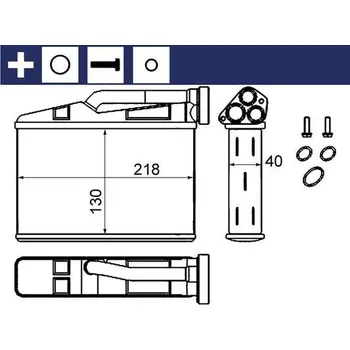 Výměník tepla Výměník tepla, vnitřní vytápění MAHLE AH 240 000S