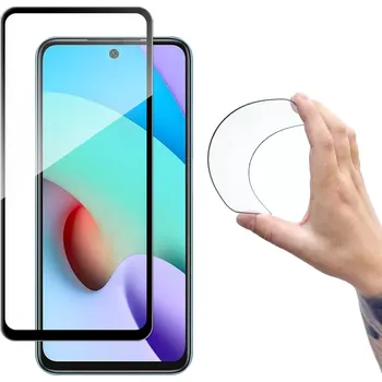 Wozinsky Full Cover Flexi Nano hybridní sklo 9H s rámečkem Xiaomi Redmi 10 , černá, 9145576232347