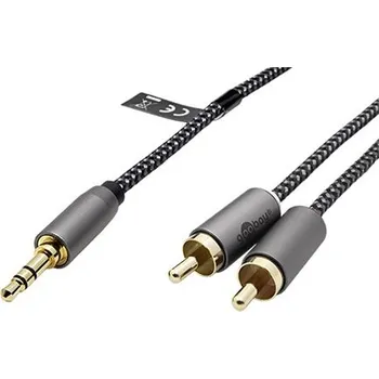 Audio kabel Goobay Plus Kabel jack 3,5M - 2x cinch M, 5m (65290) - 11.92.7015