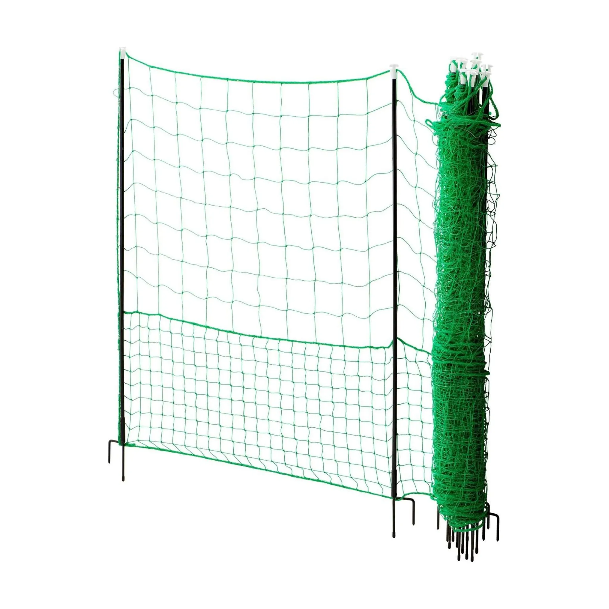 Fotografie 1 - Ohradník VNT Electronics Nevodivá ohradníková síť s brankou pro drůbež zelená 112 cm x 24 m