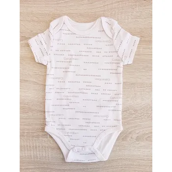 Dětská móda Calvin Klein růžové bodýčko pro holčičku, miminko hnědé 3 - 6 m