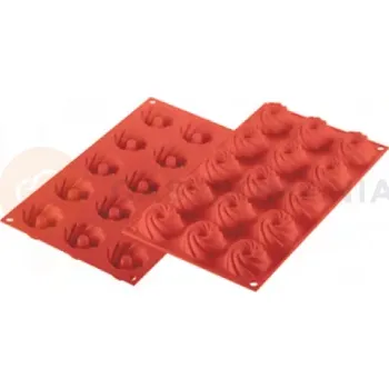 Kuchyňská sůl Silikonová forma na cukrovinky a dezerty SF310 Svírl 47,5x20 mm, 15 hnízdeček | SILIKOMART, Classic Single Portions