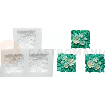 Kuchyňská sůl Silikonová forma na cukrovou hmotu ve tvaru květů - SLK245, 31x30 mm | SILIKOMART, SugarFlex