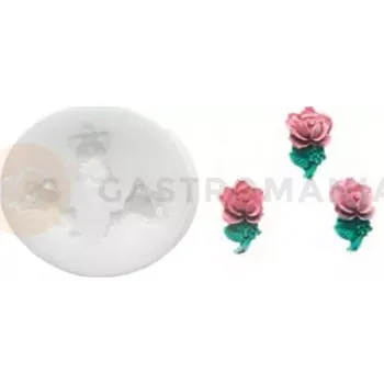 Kuchyňská sůl Silikonová forma na cukrovou hmotu ve tvaru růží - SLK363, 12x12 mm | SILIKOMART, SugarFlex