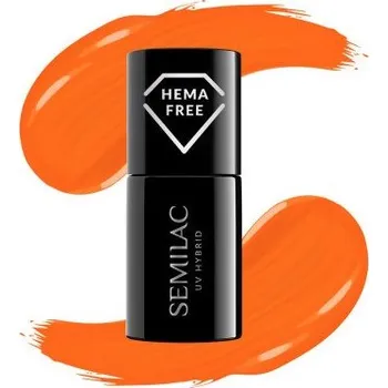 Lak na nehty Semilac - gel lak 433 Suporting Orange 7ml