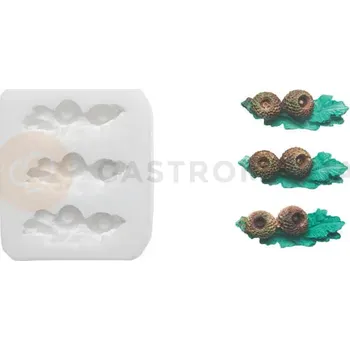 Kuchyňská sůl Silikonová forma na cukrovou hmotu ve tvaru květinových dekorací - SLK341, 36x14 mm | SILIKOMART, SugarFlex