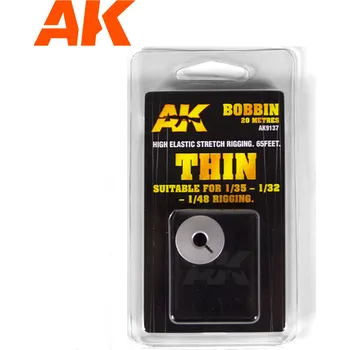 Elastic Rigging Bobbin Thin AK9137 - 20m (AK Interactive)