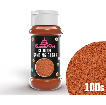 Jedlá dekorace na dort SweetArt cukrový písek bronzový (100 g)