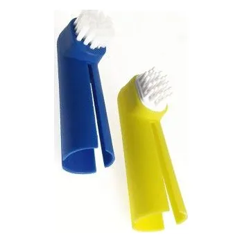 Péče o psí chrup Kartáček zubní na prst pes KAR 2ks