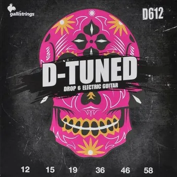 Struna pro kytaru a smyčcový nástroj Galli D-Tuned D-612, Struny na elektrickou kytaru