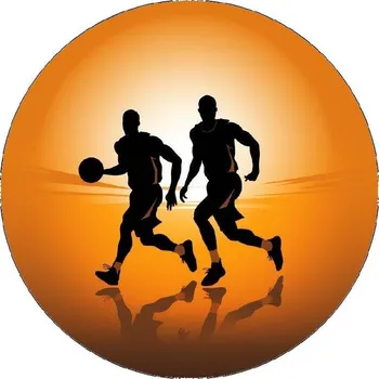 Jedlá dekorace na dort Jedlý papír hráči basketbalu 19,5cm