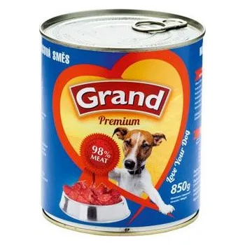 Krmivo pro psa GRAND konz. pes mas.směs 850g