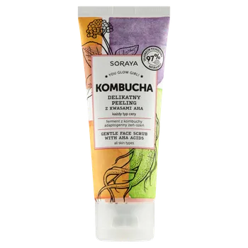 Přípravek na čištění pleti a oči Soraya Kombucha kyselý obličejový peeling, 75 ml
