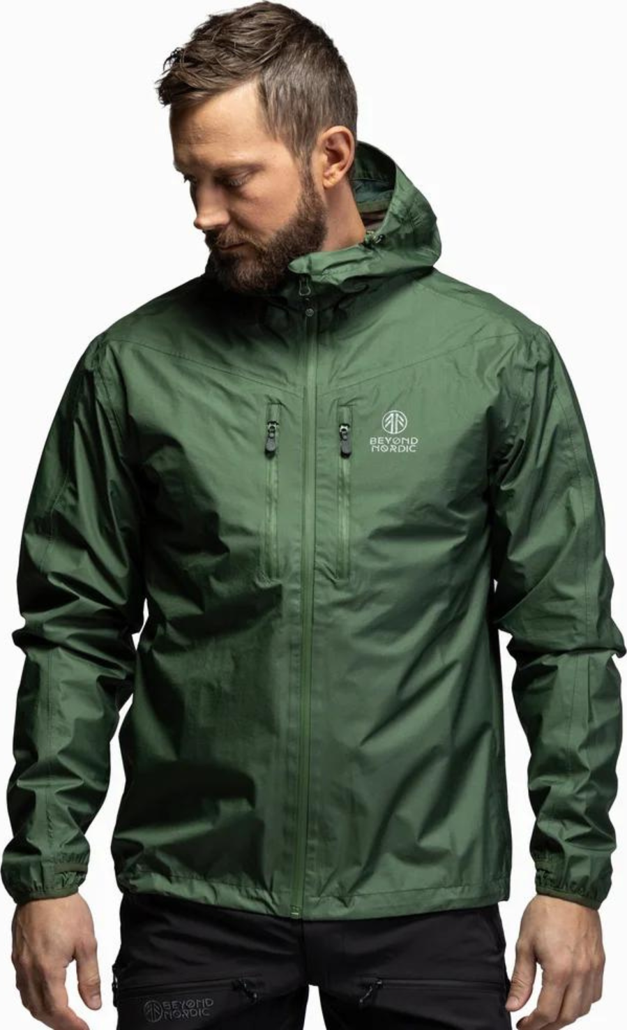 Pánská velmi lehká a nepromokavá bunda Beyond Nordic 3L- Moss Green Velikost: XL