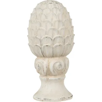 Béžová dekorace šiška na podstavci Pine – 14x29 cm