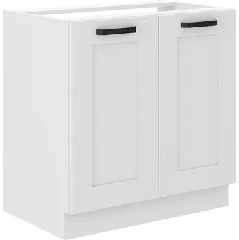 Koupelnový nábytek LEMPERT Dolní skříňka dřezová LUNY 1 (80 cm) bílá / bílá