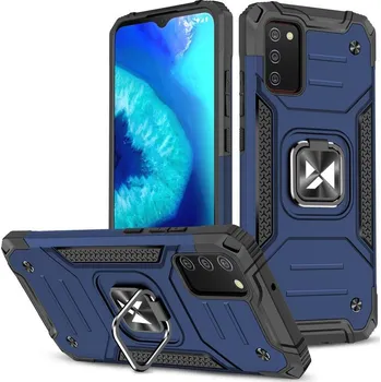 Pouzdro na mobilní telefon Wozinsky Pouzdro Ring Armor s magnetickým úchytem pro Samsung Galaxy A03s , modrá